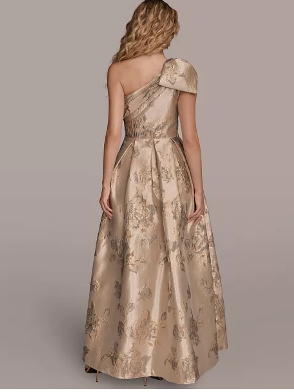 Donna Karan One-Shoulder Bow Ball Gown - Picture 4 of 10